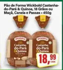 Rede Supermarket Pão de Forma Wickbold Castanha-do-Pará & Quinoa oferta