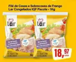 Rede Supermarket Filé de Coxas e Sobrecoxas de Frango Lar Congelados IQF Pacote oferta