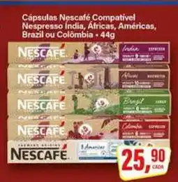 Rede Supermarket Cápsulas Nescafé Compatível Nespresso Índia, Áfricas, Américas, Brazil ou Colômbia oferta