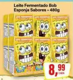 Rede Supermarket Leite Fermentado Bob Esponja Sabores oferta