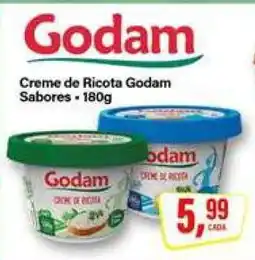 Rede Supermarket Creme de Ricota Godam Sabores oferta