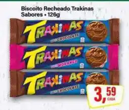 Rede Supermarket Biscoito Recheado Trakinas Sabores oferta