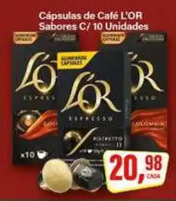 Rede Supermarket Cápsulas de Café L'OR Sabores C/ 10 Unidades oferta
