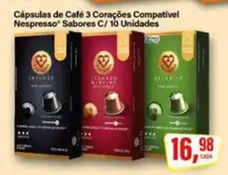 Rede Supermarket Cápsulas de Café 3 Corações Compatível Nespresso oferta