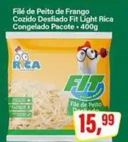 Rede Supermarket Filé de Peito de Frango Cozido Desfiado Fit Light Rica oferta