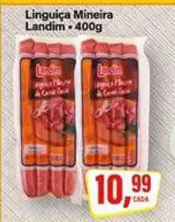 Rede Supermarket Linguiça Mineira Landim oferta
