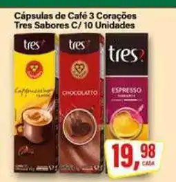 Rede Supermarket Cápsulas de Café 3 Corações oferta