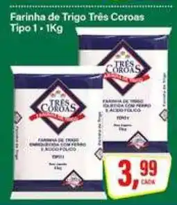 Rede Supermarket Farinha de Trigo Três Coroas Tipo 1 - 1Kg oferta