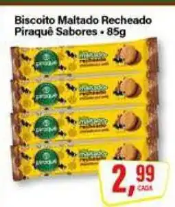 Rede Supermarket Biscoito Maltado Recheado Piraquê Sabores oferta