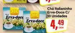 Rede Supermarket Chá Italianinho Erva-Doce C/ 10 Unidades oferta