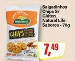 Rede Supermarket Salgadinhos Chips S/ Glúten Natural Life Sabores oferta