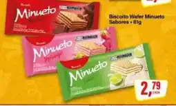 Rede Supermarket Biscoito Wafer Minueto Sabores oferta