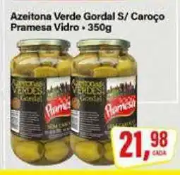 Rede Supermarket Azeitona Verde Gordal S/ Caroço Pramesa Vidro oferta