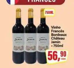 Rede Supermarket Vinho Francês Bordeaux Château Jamin oferta