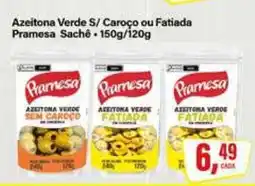 Rede Supermarket Azeitona Verde S/ Caroço ou Fatiada Pramesa Sachê oferta
