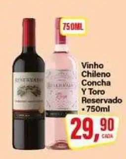 Rede Supermarket Vinho Chileno Concha Y Toro Reservado oferta