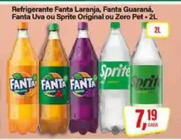 Rede Supermarket Refrigerante Fanta Laranja, Fanta Guaraná, Fanta Uva ou Sprite Original ou Zero Pet oferta