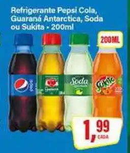Rede Supermarket Refrigerante Pepsi Cola, Guaraná Antarctica, Soda ou Sukita oferta