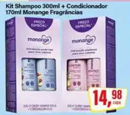 Rede Supermarket Kit Shampoo 300ml + Condicionador 170ml Monange Fragrâncias oferta