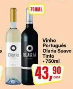 Rede Supermarket Vinho Português Olaria Suave Tinto oferta