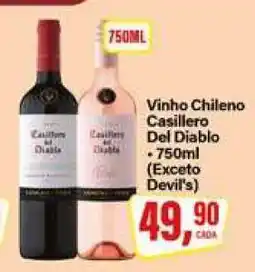 Rede Supermarket Vinho chileno Casillero del Diablo oferta