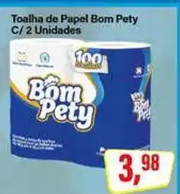 Rede Supermarket Toalha de Papel Bom Pety C/ 2 Unidades oferta