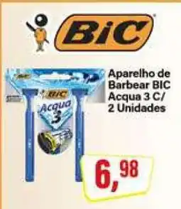 Rede Supermarket Aparelho de Barbear BIC Acqua 3 C/ 2 Unidades oferta
