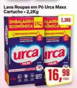 Rede Supermarket Lava Roupas em Pó Urca Maxx Cartucho oferta