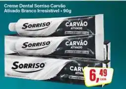 Rede Supermarket Creme Dental Sorriso Carvão Ativado Branco Irresistível oferta