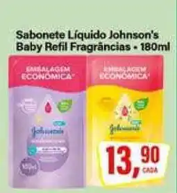 Rede Supermarket Sabonete Líquido Johnson's Baby Refil Fragrâncias oferta