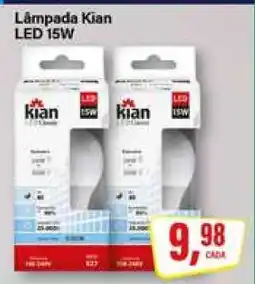 Rede Supermarket Lâmpada Kian LED 15W oferta