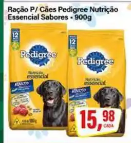 Rede Supermarket Ração P/ Cães Pedigree Nutrição Essencial Sabores oferta