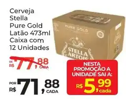 Super Luna Cerveja Stella Pure Gold Latão oferta