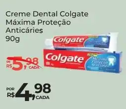 Super Luna Creme Dental Colgate Máxima Proteção Anticáries oferta