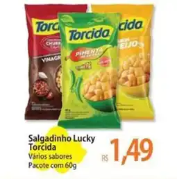 Atacadão Salgadinho Lucky Torcida oferta