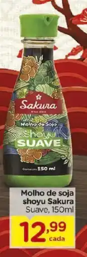 Carrefour Molho de soja shoyu Sakura Suave, oferta