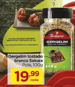 Carrefour Gergelim tostado branco Sakura Pote, oferta