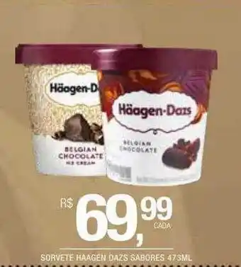 DB Supermercados Sorvete Haagen Dazs Sabores oferta
