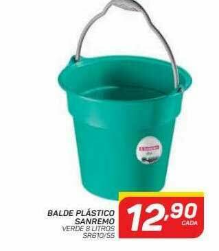 GBarbosa Balde Plástico Sanremo oferta
