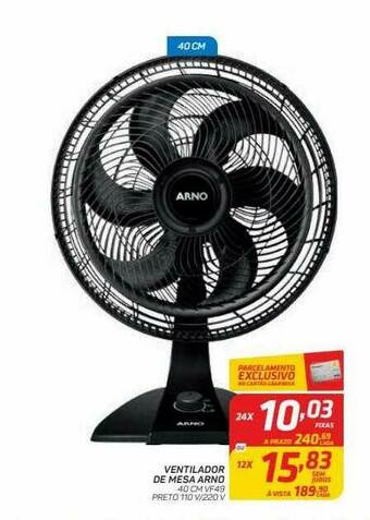 GBarbosa Ventilador De Mesa Arno oferta