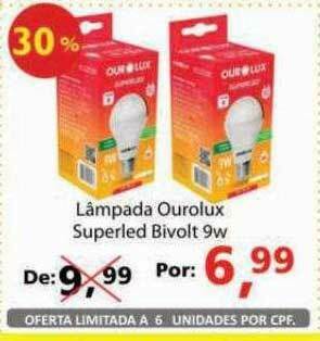 Lâmpada Ourolux Superled Bivolt 9w