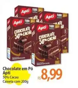 Atacadão Chocolate em Pó Apti 50% Cacau Caixeta oferta