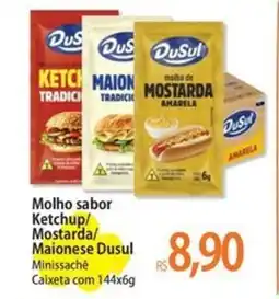 Atacadão Molho sabor Ketchup/ Mostarda/ Maionese Dusul oferta
