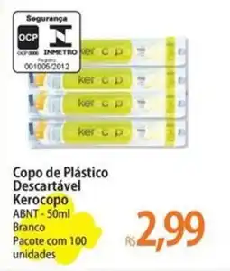 Atacadão Copo de Plástico Descartável Kerocopo ABNT oferta