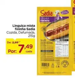 Carrefour Linguiça mista fininha Sadia oferta