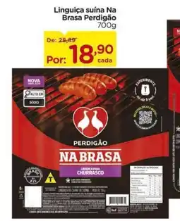 Carrefour Linguiça suína na brasa perdigão oferta
