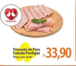 Atacadão Presunto de peru fatiado perdigão oferta