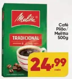 Lopes Supermercados Café Pilão Melitta oferta