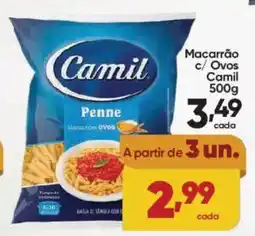 Lopes Supermercados Macarrão c/ Ovos Camil oferta