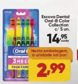Lopes Supermercados Escova Dental Oral-B Color Collection c/ 5 un. oferta